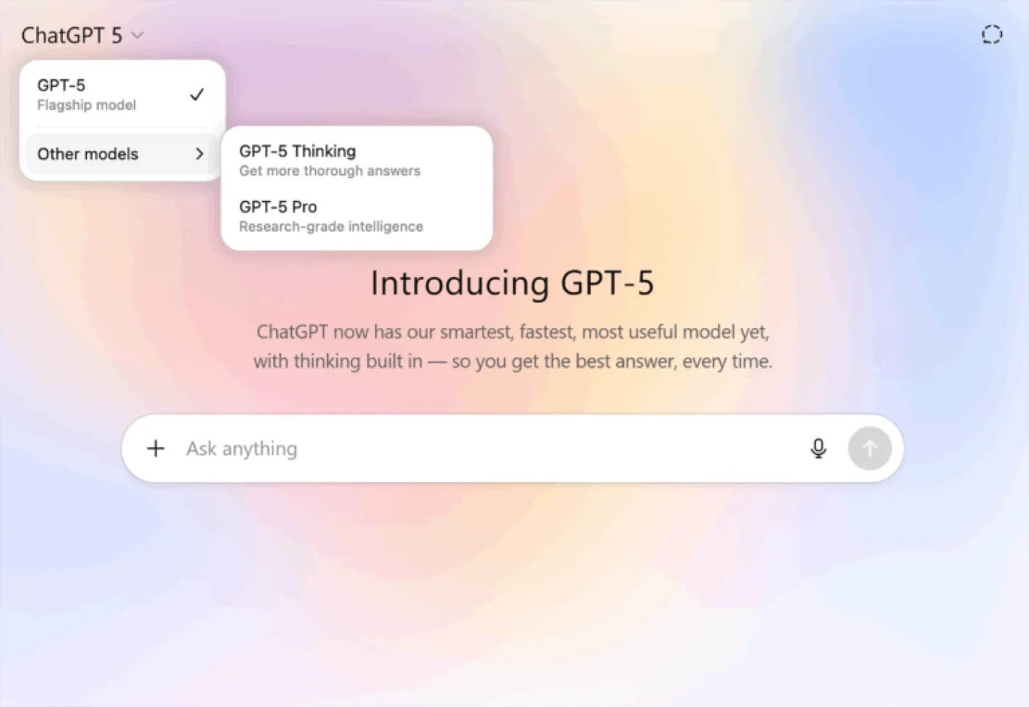  GPT‑5 от OpenAI: умнее, быстрее, с новыми личностями — но вызывает споры