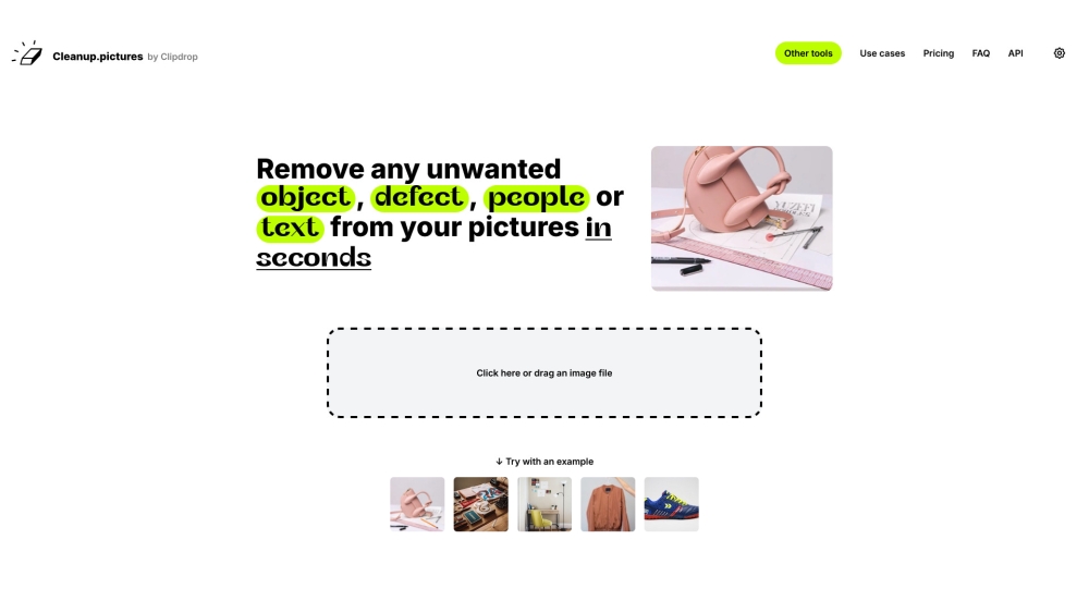 Cleanup.pictures & Clipdrop