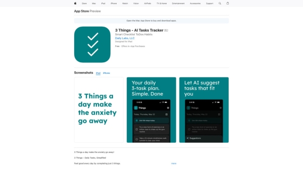 3 Things - AI Tasks Tracker