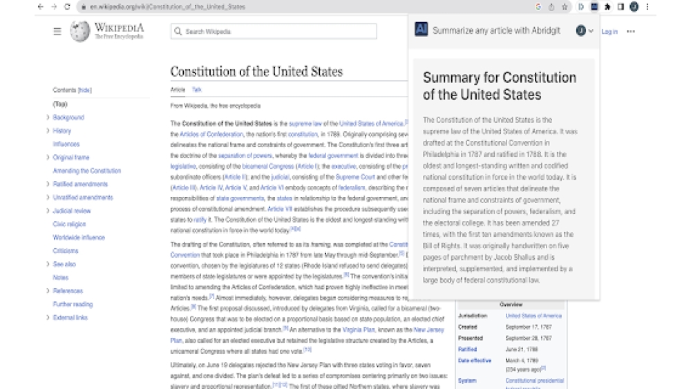 AbridgIt - Chrome Extension