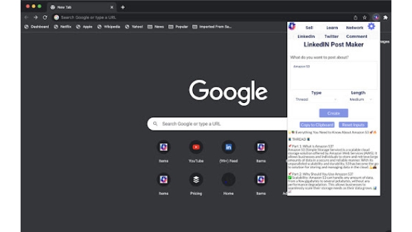acquisitionAI - Chrome Extension
