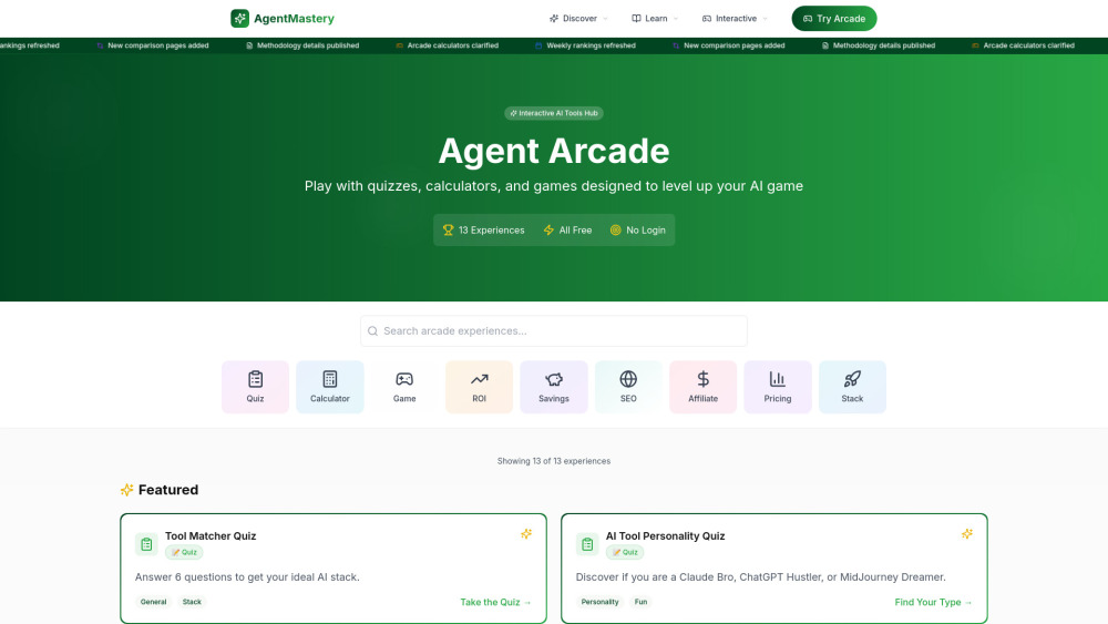 AgentMastery Arcade