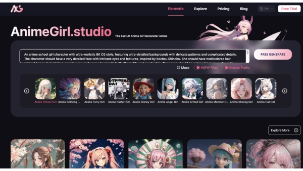AI AnimeGirl.Studio