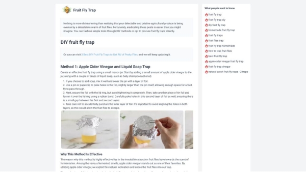 AI based Drosophila Trapping Solution