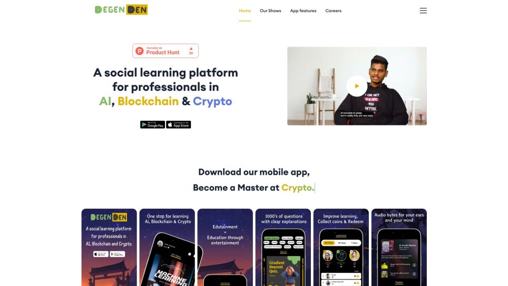 AI, Blockchain & Crypto Social Learning Platform