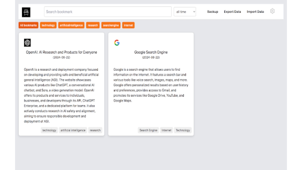 ai bookmarker - Chrome Extension