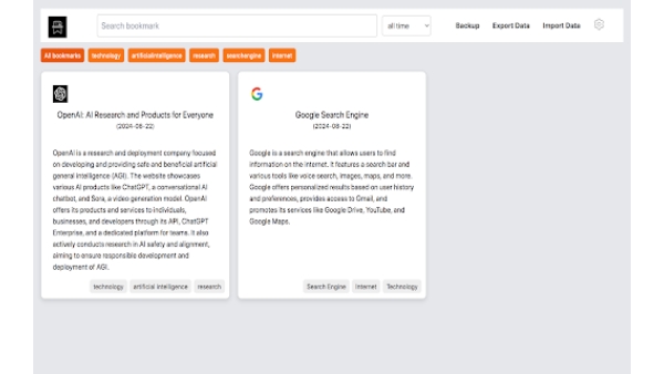 ai bookmarker - Chrome Extension
