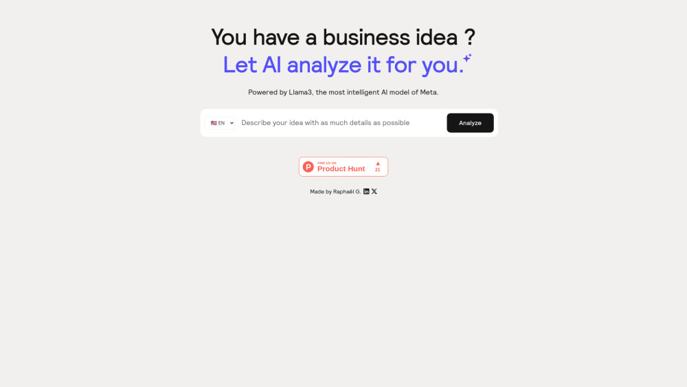 AI Business Idea Analyzer