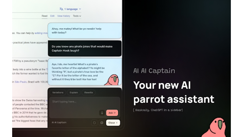 AI Cap’n - Chrome Extension