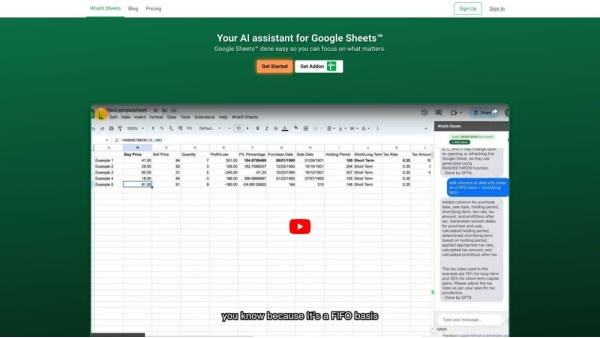 AI Chatbot for Google Sheets