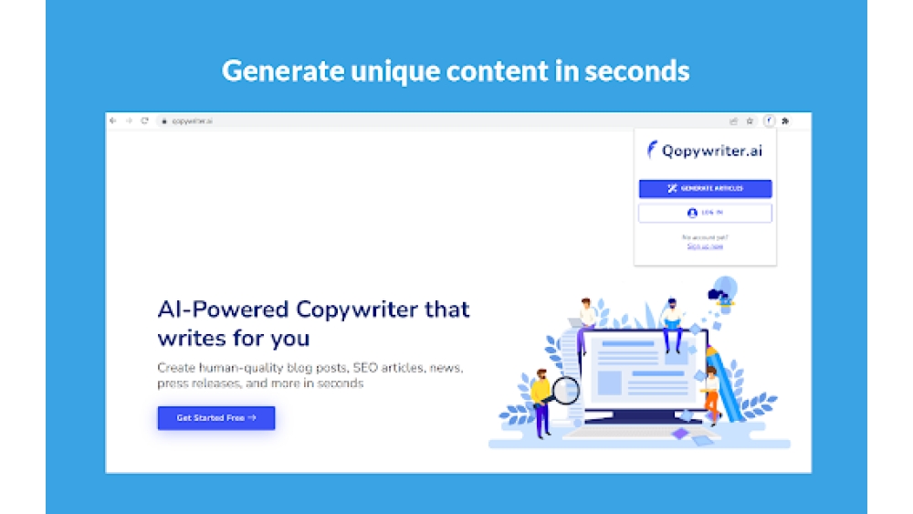 AI content generator - Chrome Extension