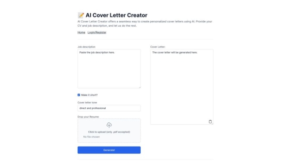 AI Cover Letter Creator