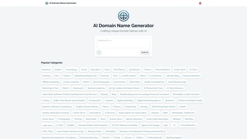 AI Domain Name Generator
