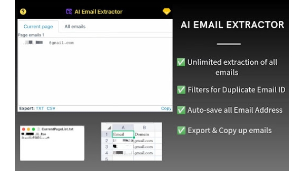 AI Email Extractor - Chrome Extension