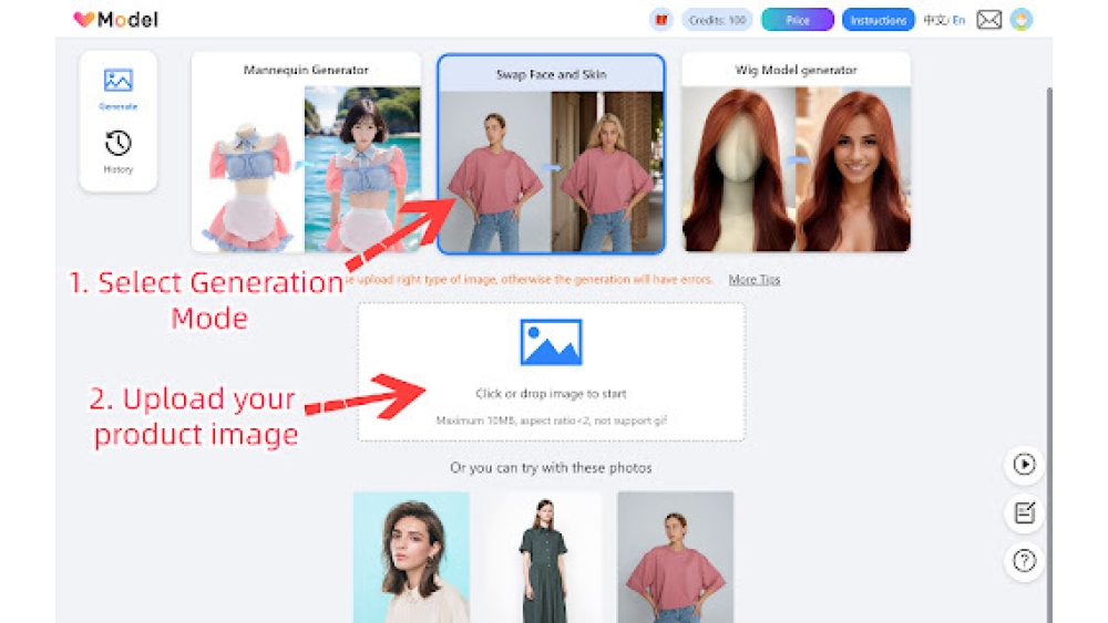 AI Fashion Models Generator - Chrome Extension