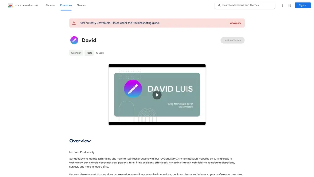 AI Form Filler Chrome Extension - Chrome Extension