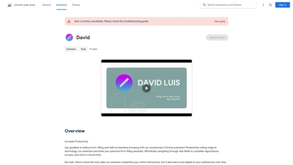 AI Form Filler Chrome Extension - Chrome Extension