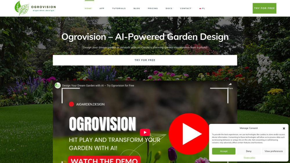 AI Garden Design by Ogrovision