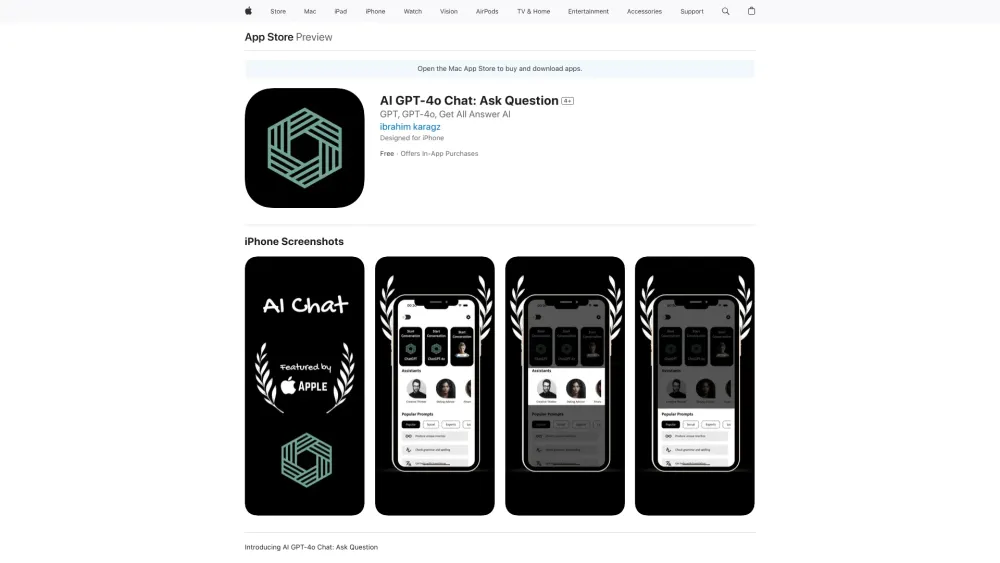 AI GPT-4o Chat: Ask Question
