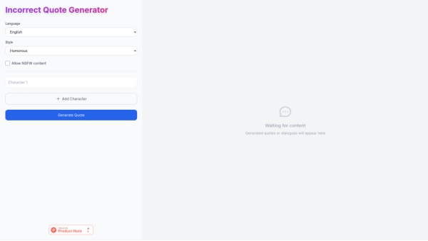 AI Incorrect Quote Generator
