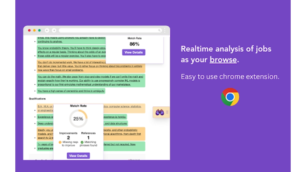 AI Job Seeker Aid - Chrome Extension