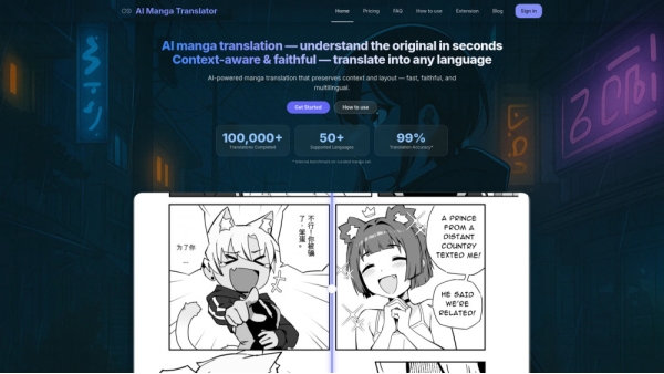 AI Manga Translator