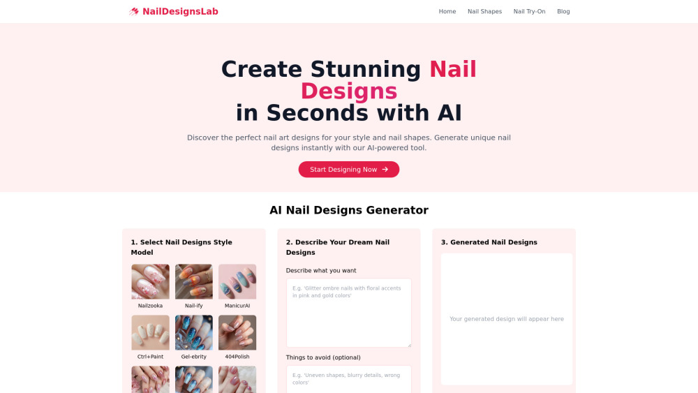 AI Nail Designs Lab