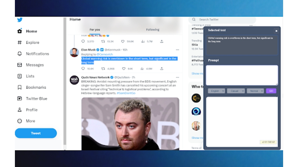 AI ON THE GO - Chrome Extension