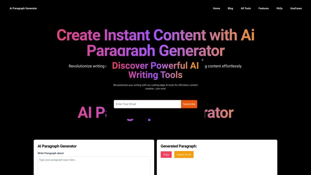 AI Paragraph Generator