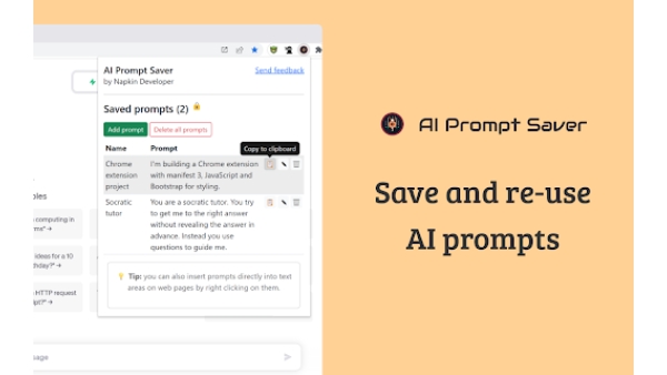 AI Prompt Saver - Chrome Extension