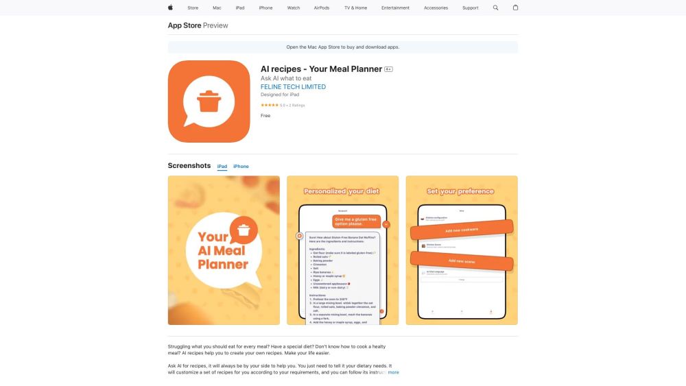 AI recipes - Your Meal Planner