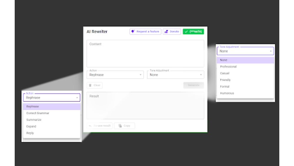 AI Rewriter - Chrome Extension