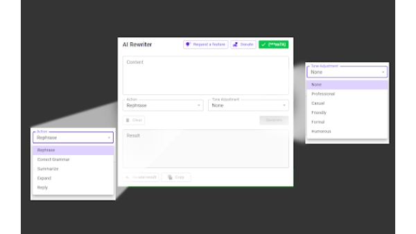 AI Rewriter - Chrome Extension