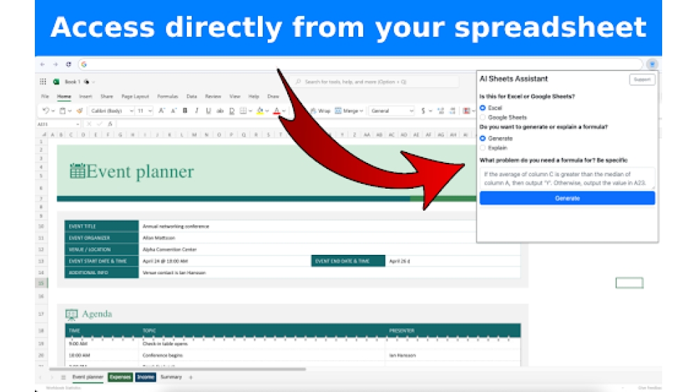 AI Sheets Assistant - Chrome Extension