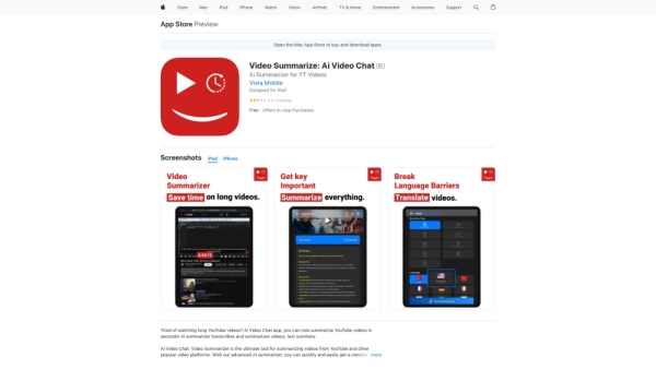 Ai Video Chat: Video Summarizer