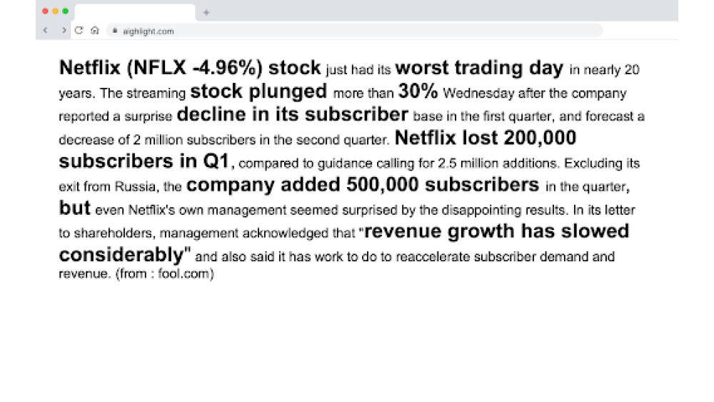 Aighlight - Chrome Extension