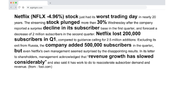 Aighlight - Chrome Extension