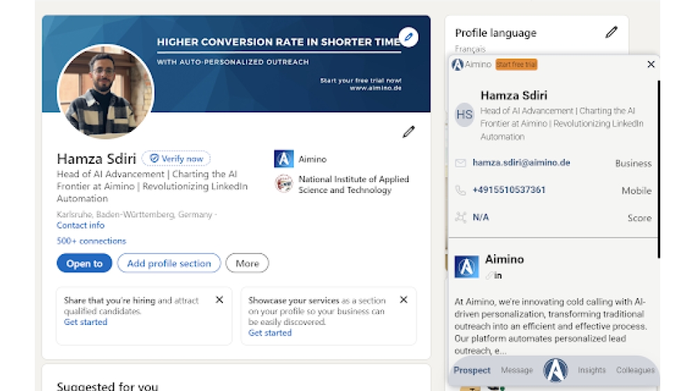 Aimino - Chrome Extension
