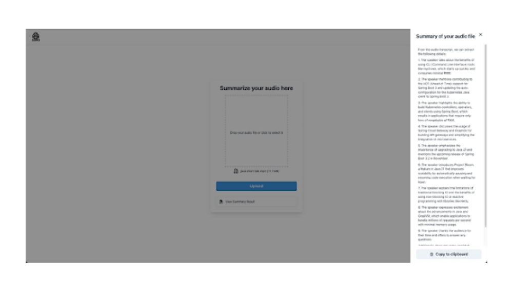 AI-Powered Audio Summarizer - Chrome Extension