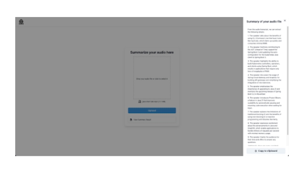 AI-Powered Audio Summarizer - Chrome Extension
