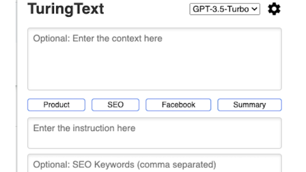 AI-powered content creation - Chrome Extension
