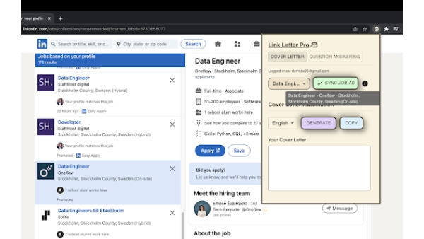 AI-Powered Job Search Automation for LinkedIn - Chrome Extension