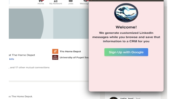 AI-powered LinkedIn Outreach Helper - Chrome Extension