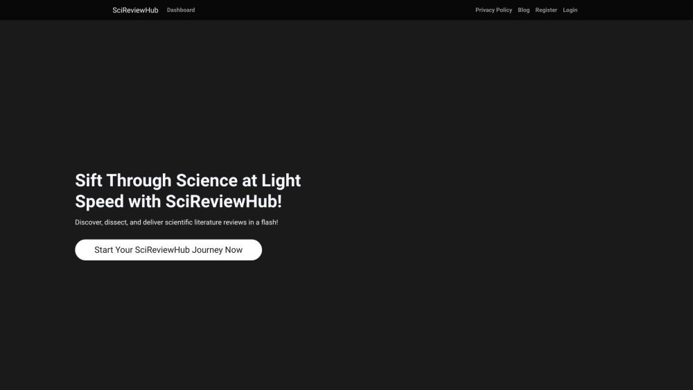AI-powered Scientific Review Generator