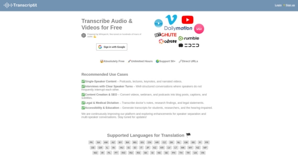 AI-Powered Transcription