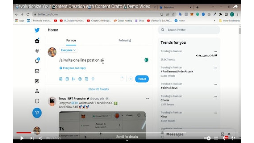 AI-powered writing assistant - Chrome Extension