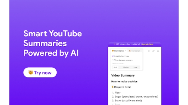 AI-powered YouTube summaries - Chrome Extension
