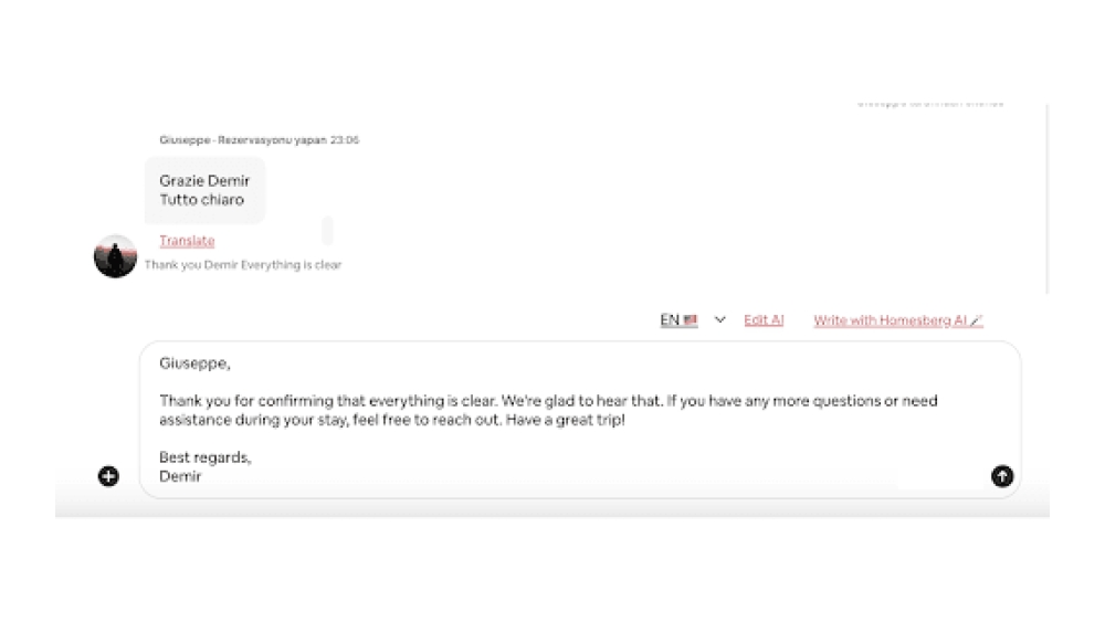 Airbnb AI Message Assistant by Homesberg - Chrome Extension