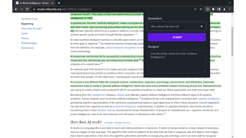 AIskNet - Chrome Extension
