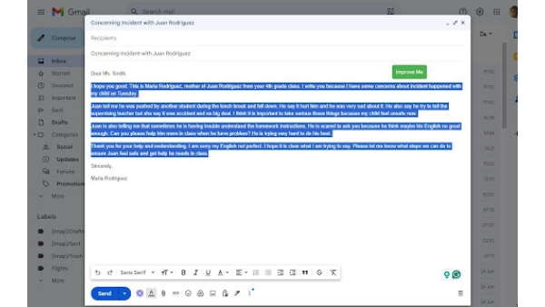 AITextImprover - Chrome Extension
